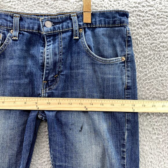 Levis 527 Jeans Women 32x28* Bootcut Cotton Denim Casual Pants Western Y2k Rodeo - Picture 10 of 16